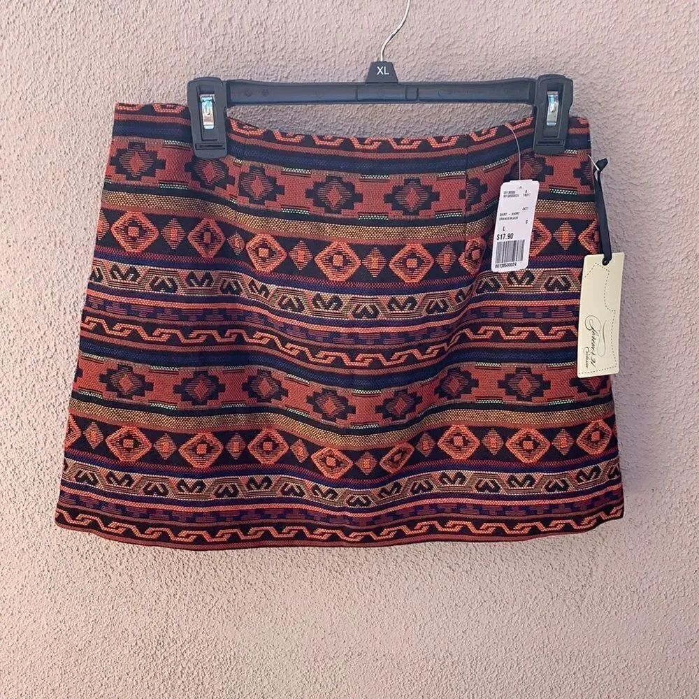 Forever Twenty One Exclusive Design Large Sexy Tribal Design Mini Skirt Colorful